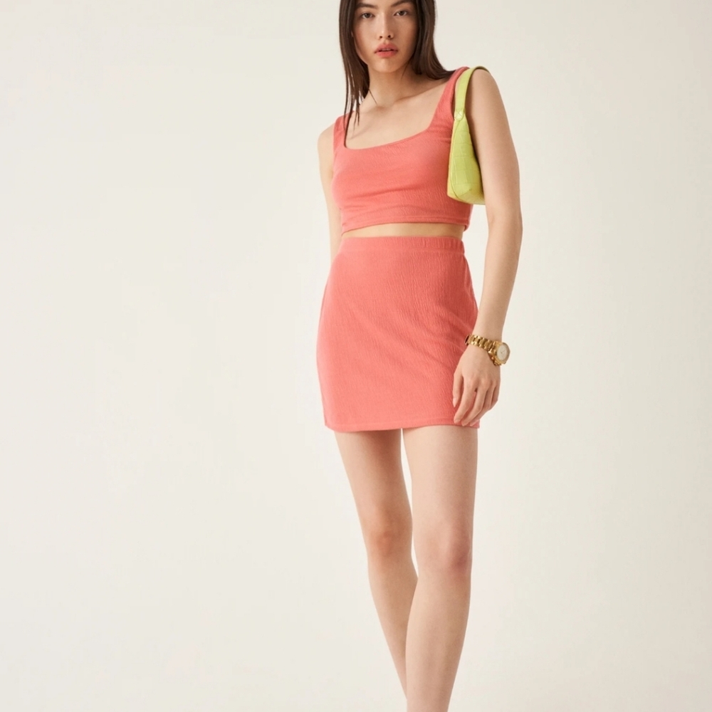 Reformation Two Piece Skit and Crop Set